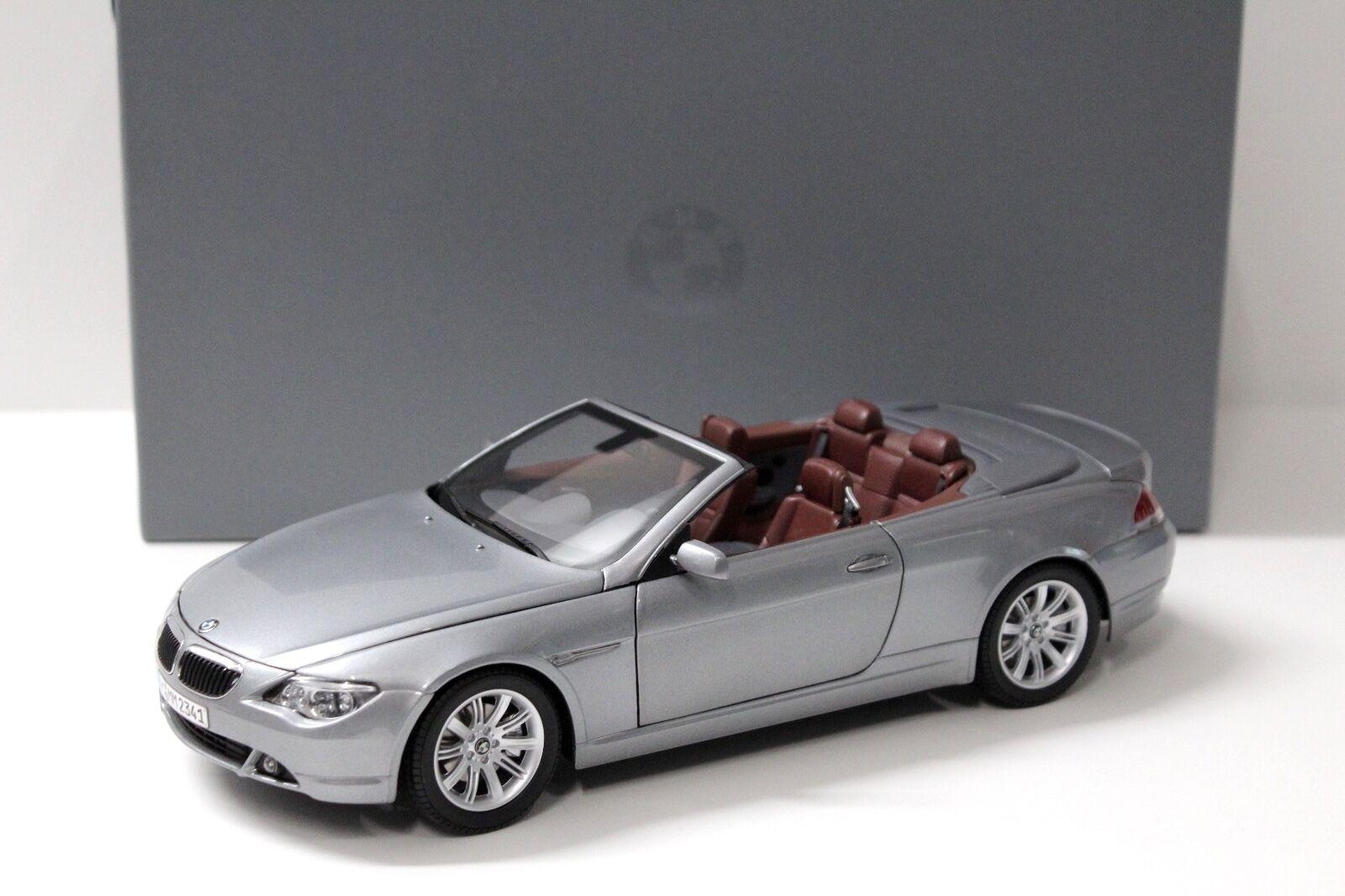 ID 32100 orig 1.jpg 1:18 Kyosho BMW 645Ci 6er E63 Convertible grey DEALER VERSION