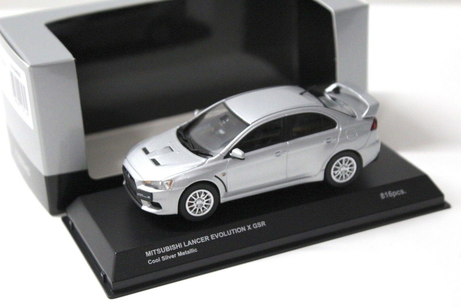 ID 32980 orig 1.jpg 1:43 Kyosho Mitsubishi Lancer Evolution X GSR silver