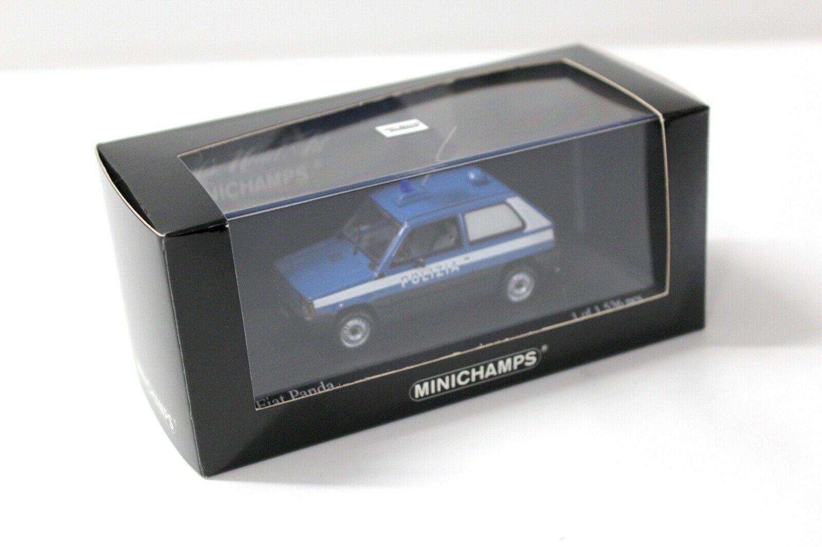 1:43 Minichamps Fiat Panda POLIZIA 1980 blue/ white