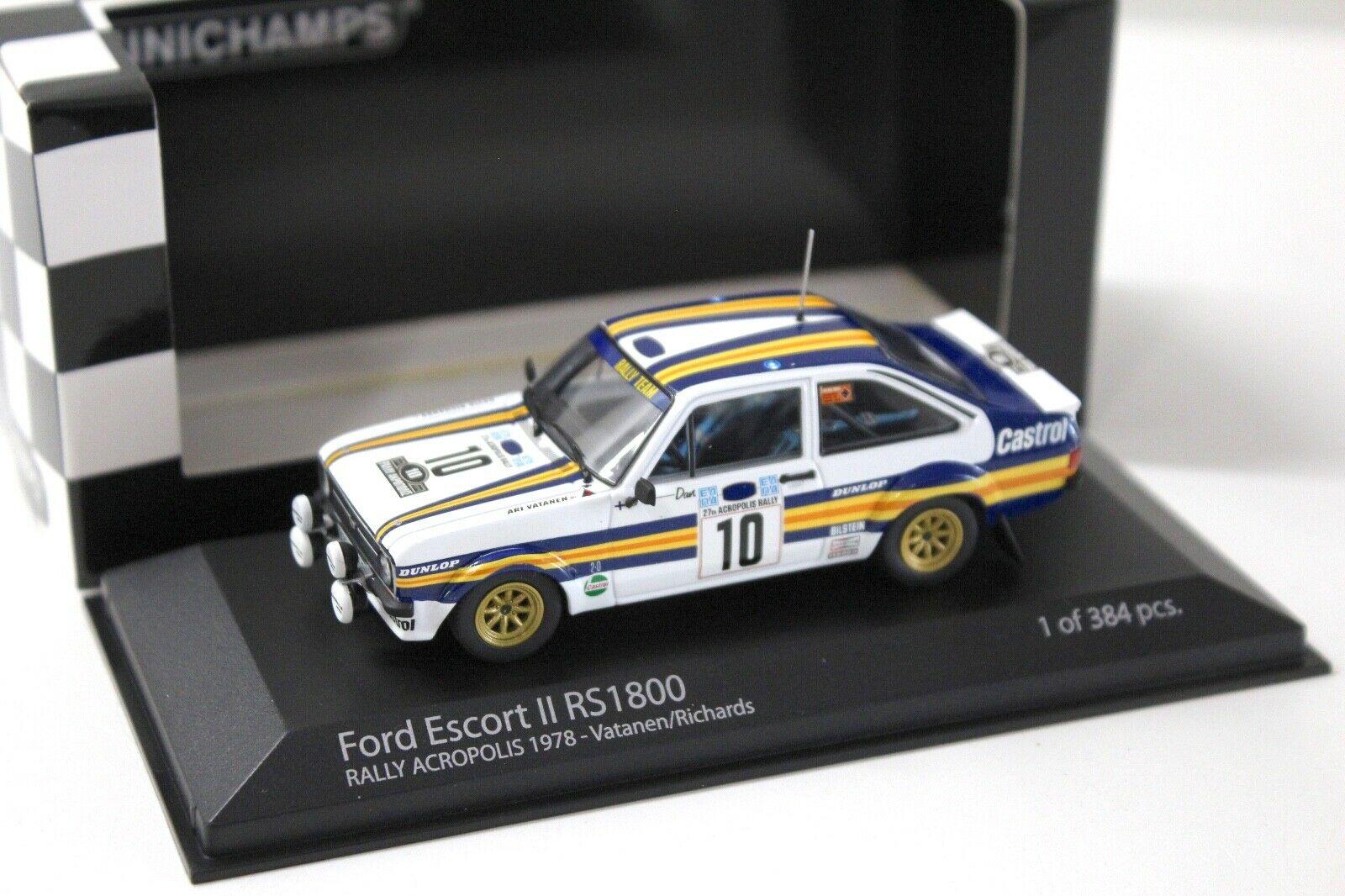 ID 33821 orig 2.jpg 1:43 Minichamps Ford Escort II RS1800 Rally Acropolis #10 Vatanen