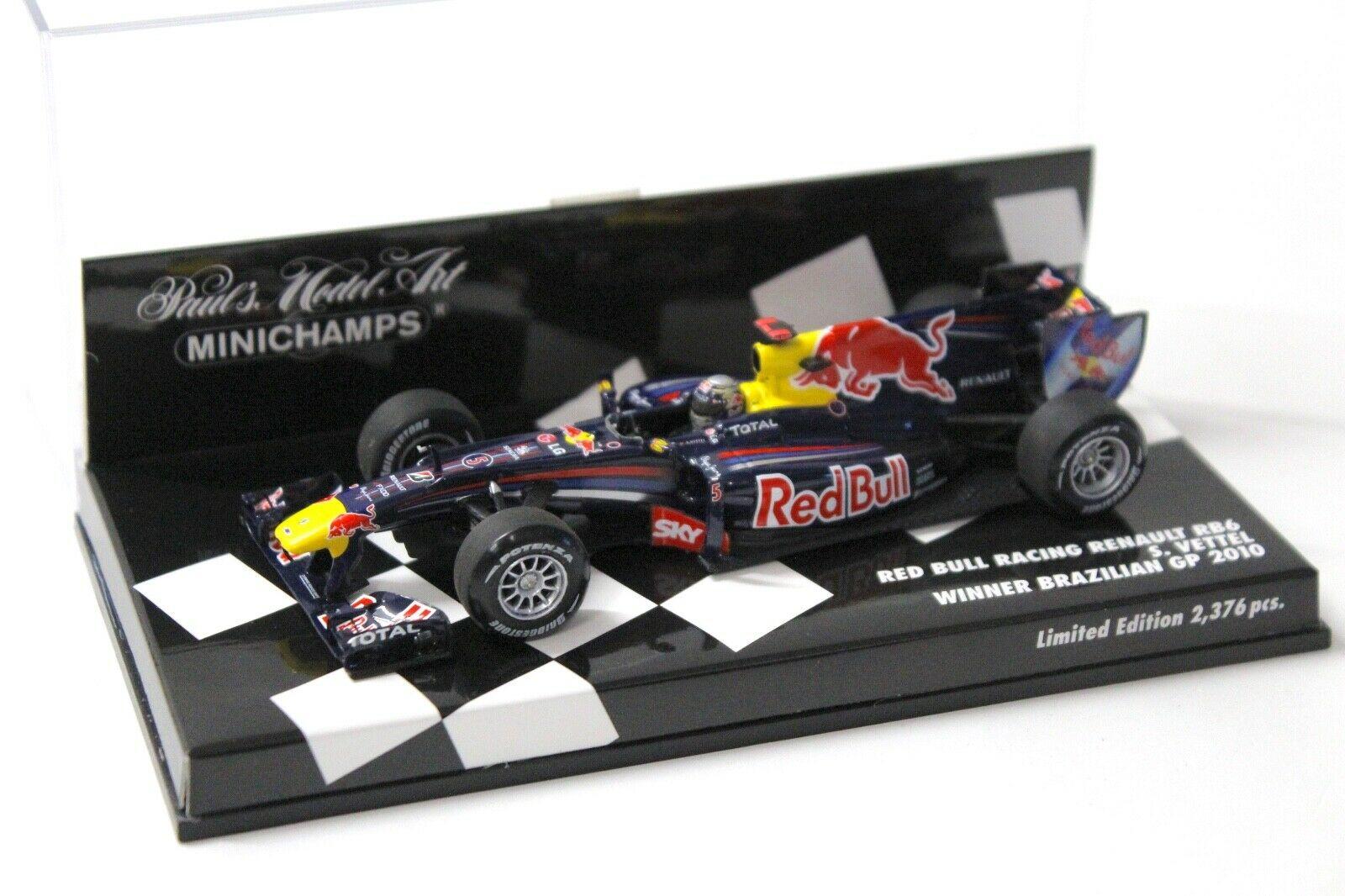 ID 33942 orig 1.jpg 1:43 Minichamps Red Bull Racing Renault RB6 Brazilian GP Vettel 2010