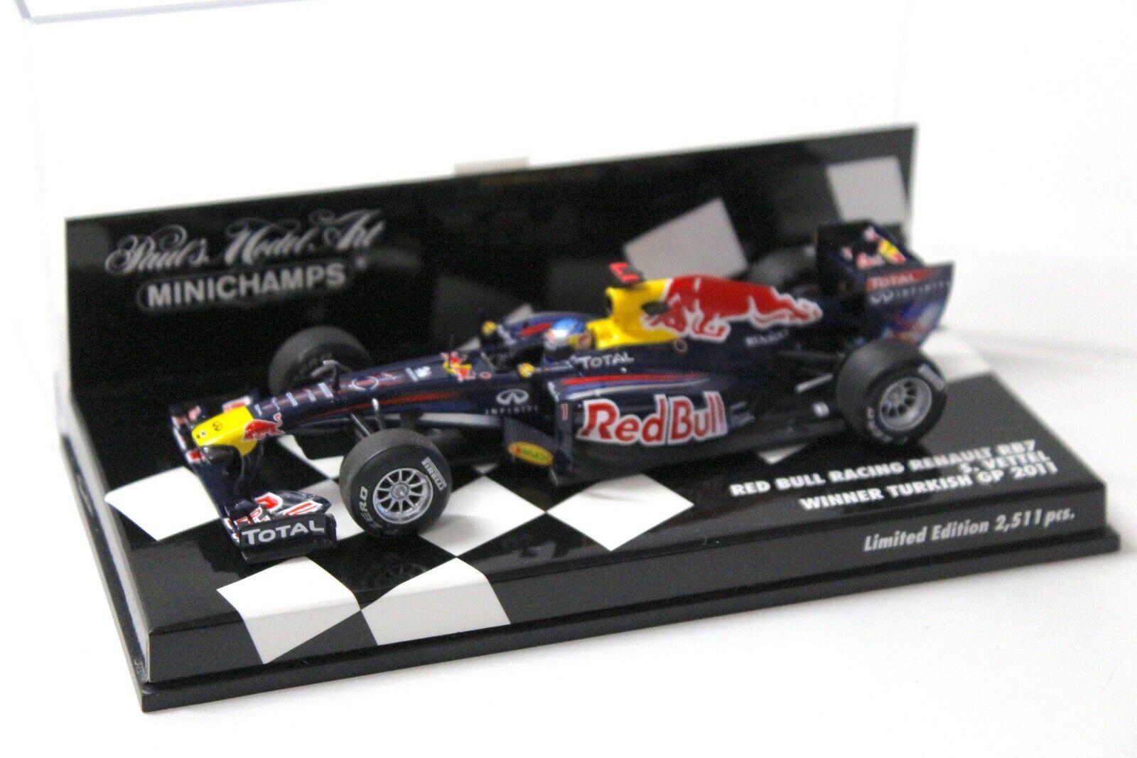 1:43 Minichamps Red Bull Racing Renault RB7 Vettel Turkish GP