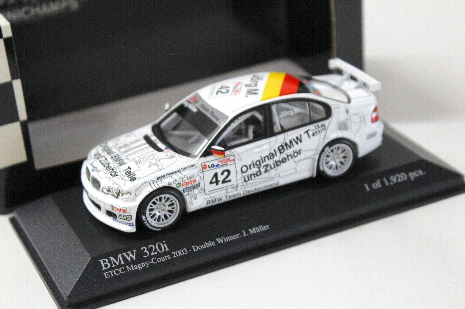 ID 34385 orig 1.jpg 1:43 Minichamps BMW 320i ETCC Magny-Cours 2003 Jörg M.