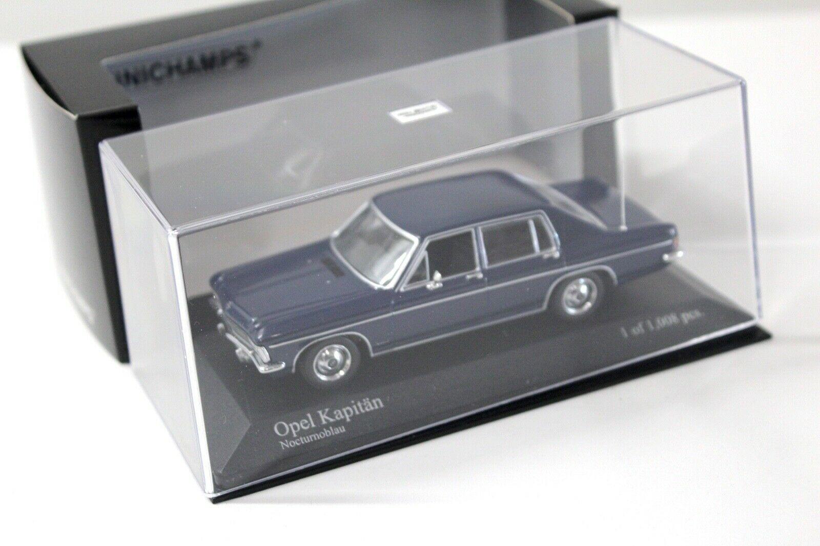 1:43 Minichamps Opel Kapitän Limousine 1969 Nocturno blue