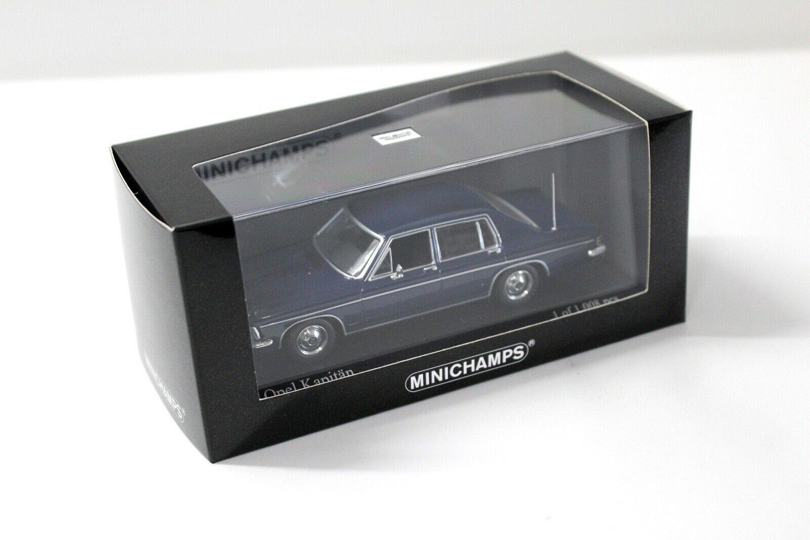 1:43 Minichamps Opel Kapitän Limousine 1969 Nocturno blue