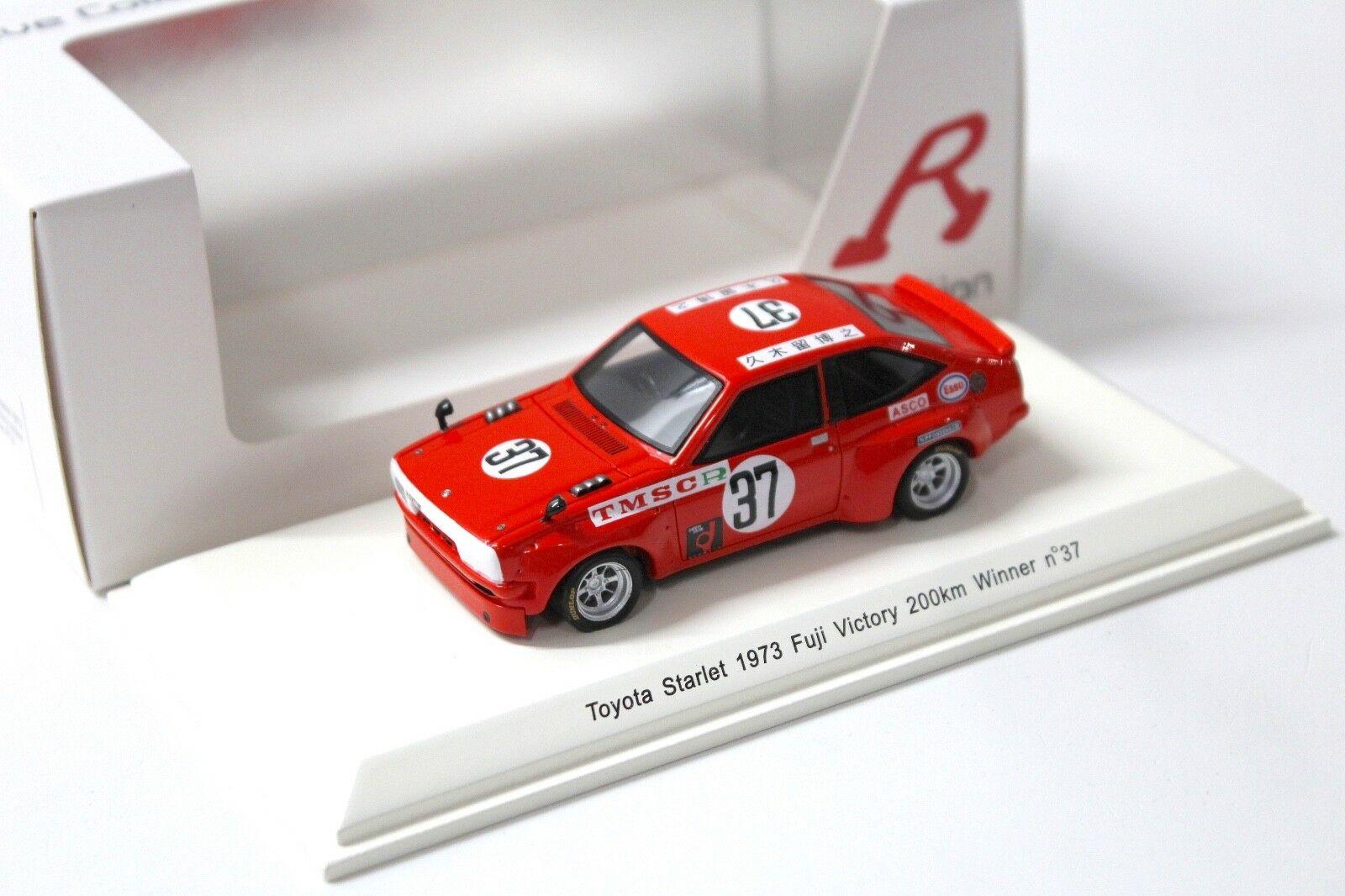 1:43 Spark Toyota Starlet 1973 Fuji Victory 200km #37 red