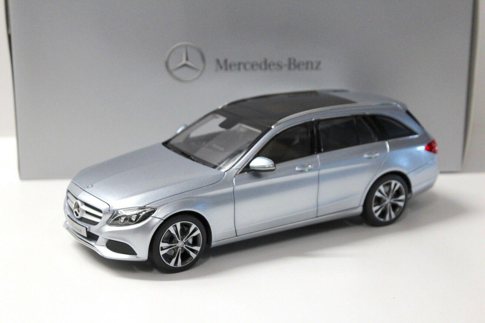 ID 35267 orig.jpg 1:18 Norev Mercedes C-Klasse T-Modell silver DEALER VERSION
