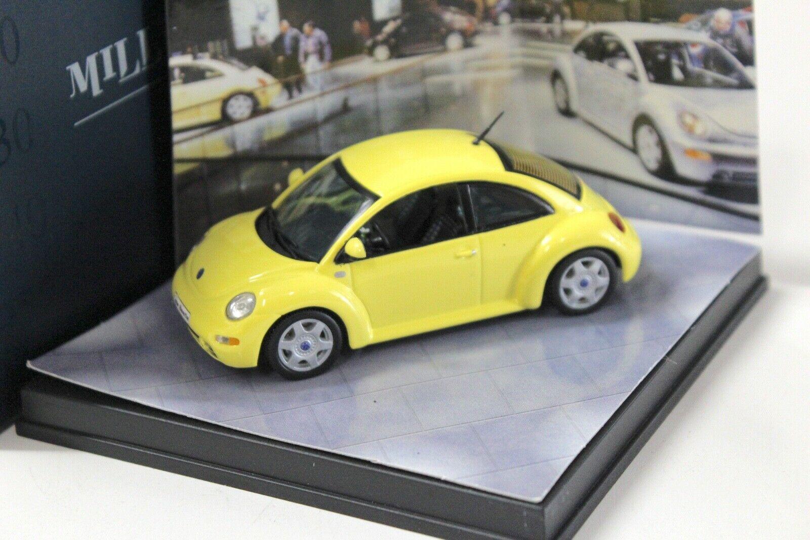 ID 35540 orig 1.jpg 1:43 Vitesse Millenium VW Beetle 1999 yellow Diorama