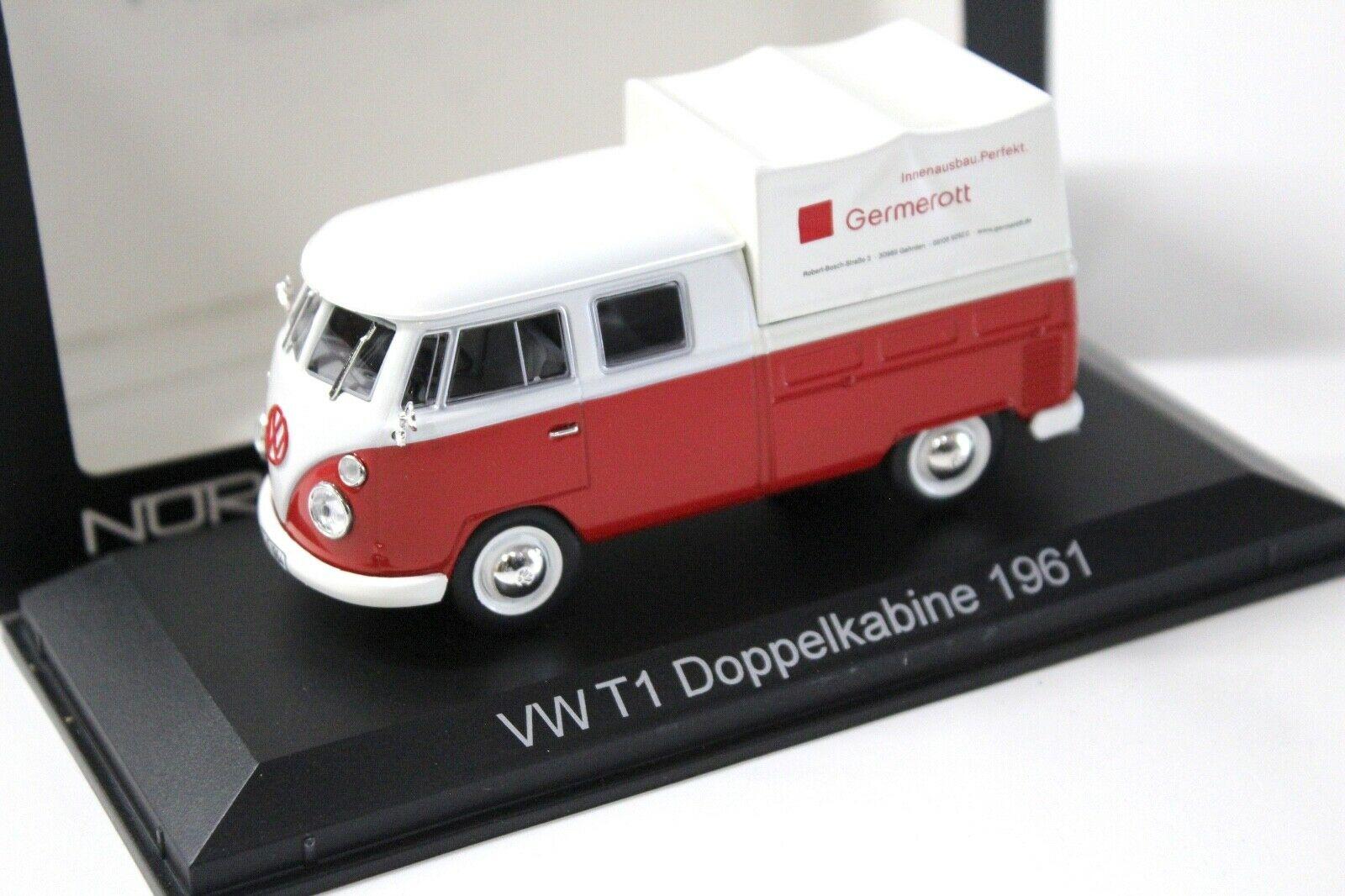 ID 35564 orig 1.jpg 1:43 Norev VW T1 Doppelkabine 1961 Germerott red