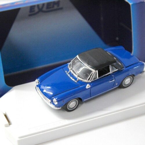 1:43 Exem Fiat 124 Sport Spyder closed Top 1966 blue - Image 1