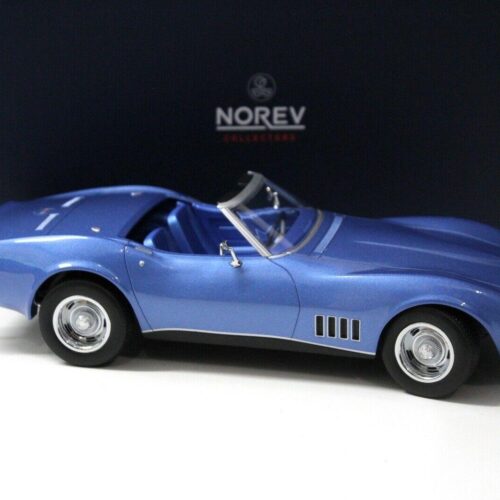 1:18 Norev Chevrolet Corvette Convertible 1969 blue