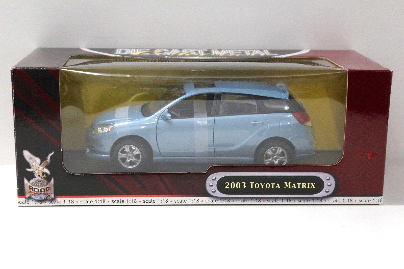 1:18 Road Signature Toyota Matrix 2003 blue
