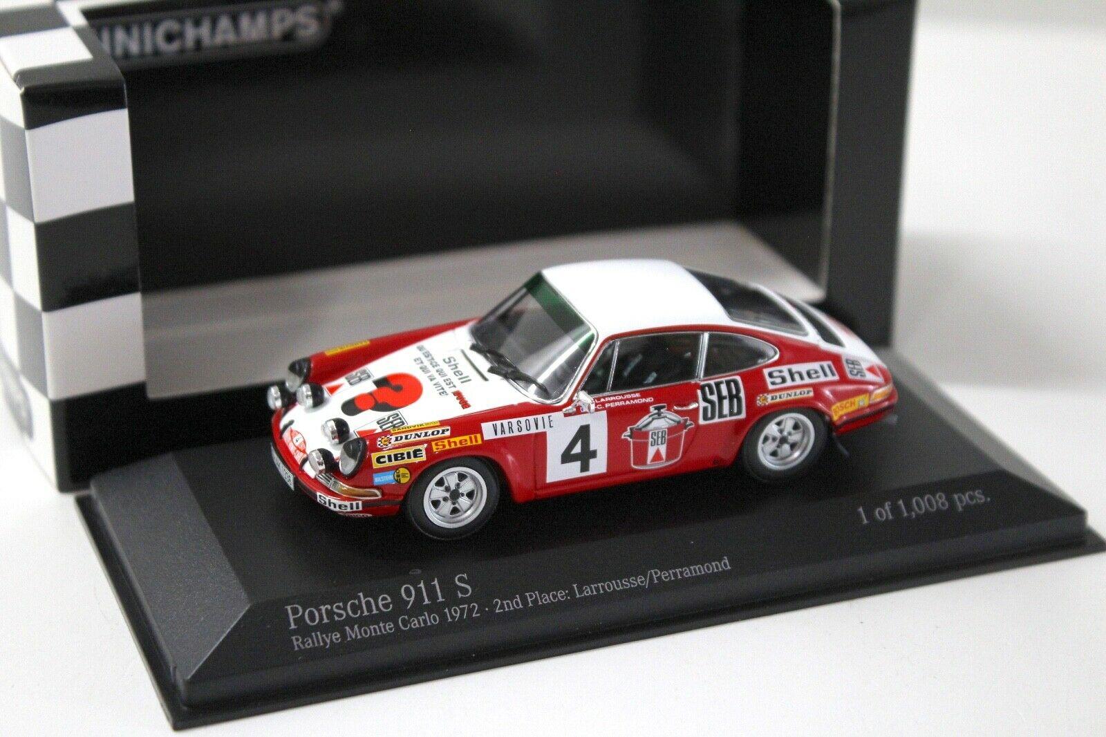 ID 38448 orig.jpg 1:43 Minichamps Porsche 911 S Rallye Monte Carlo 1972 #4 red