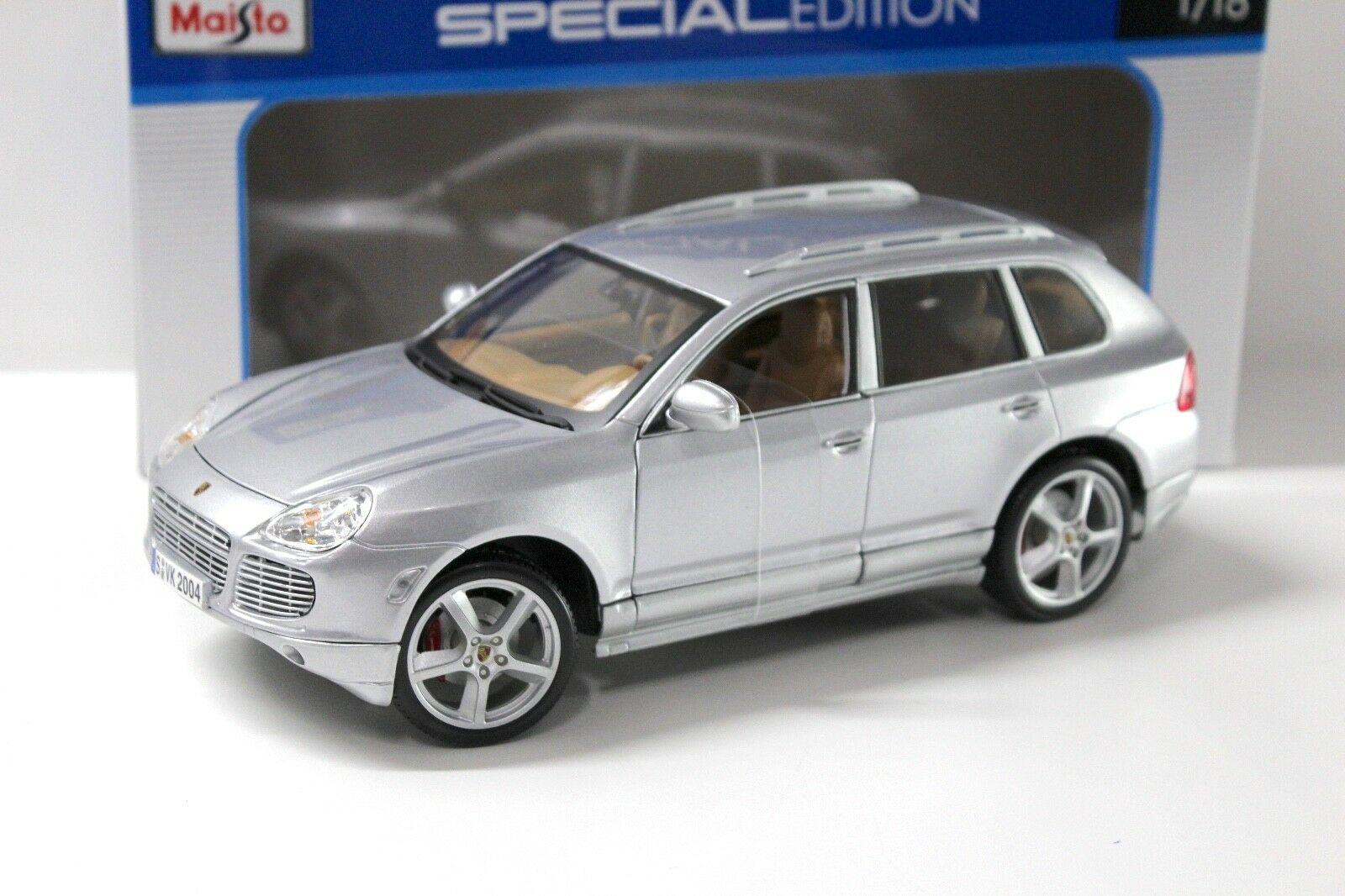 ID 39022 orig 1.jpg 1:18 Maisto Porsche Cayenne Turbo EXCLUSIVE silver