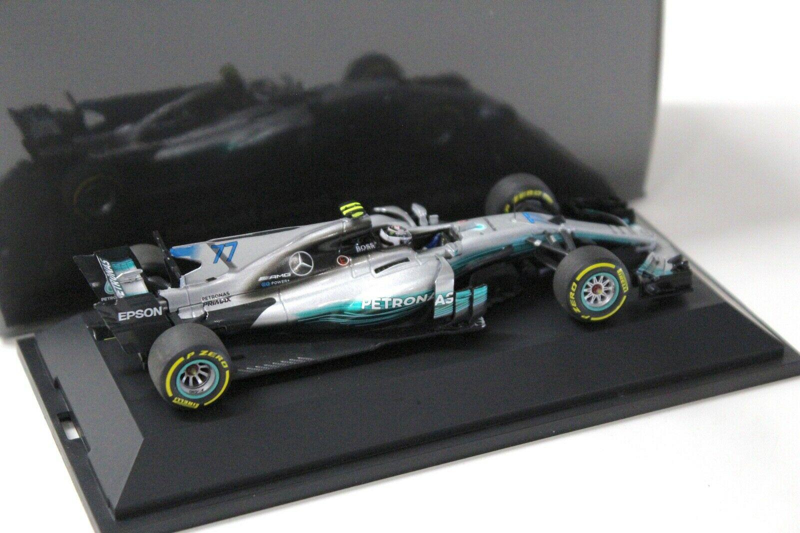 1:43 Minichamps Mercedes AMG Petronas F1 W08 EQ Bottas 2017 DEALER VERSION