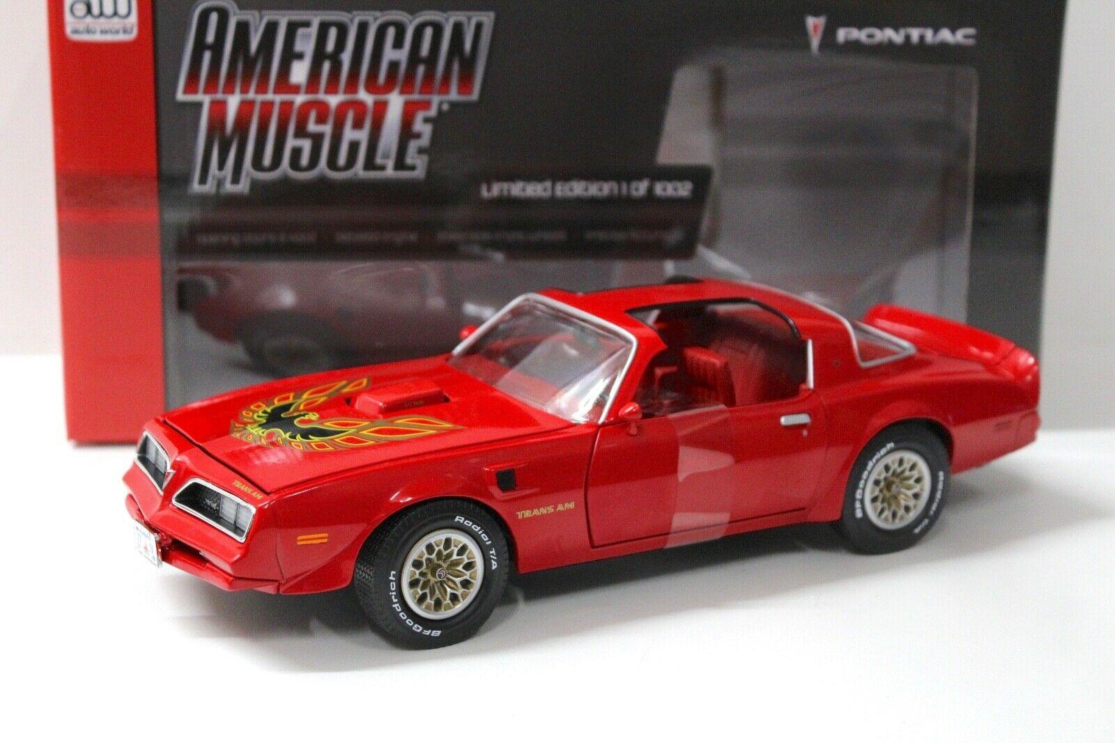 ID 40816 orig 1.jpg 1:18 Auto World Pontiac Firebird Trans Am 1977 red