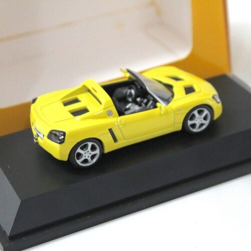 1:43 Schuco Opel Speedster yellow DEALER VERSION - Image 2