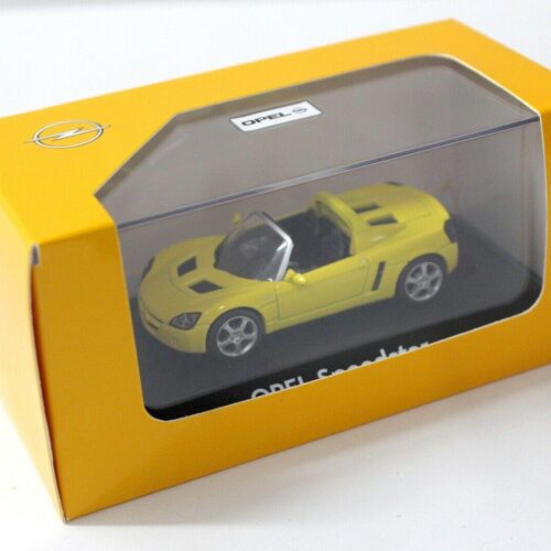 1:43 Schuco Opel Speedster yellow DEALER VERSION - Image 3