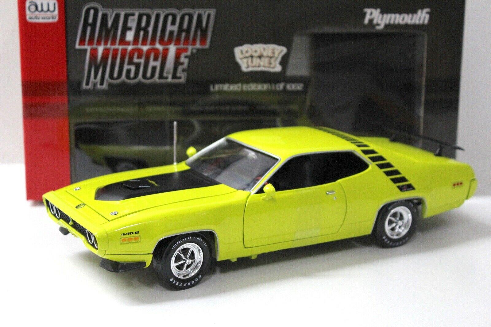 ID 41089 orig.jpg 1:18 Auto World Plymouth Road Runner 1971 yellow