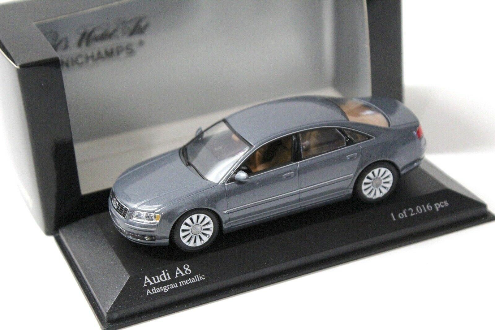 ID 41624 orig 1.jpg 1:43 Minichamps Audi A8 Limousine (D3) Atlas grey