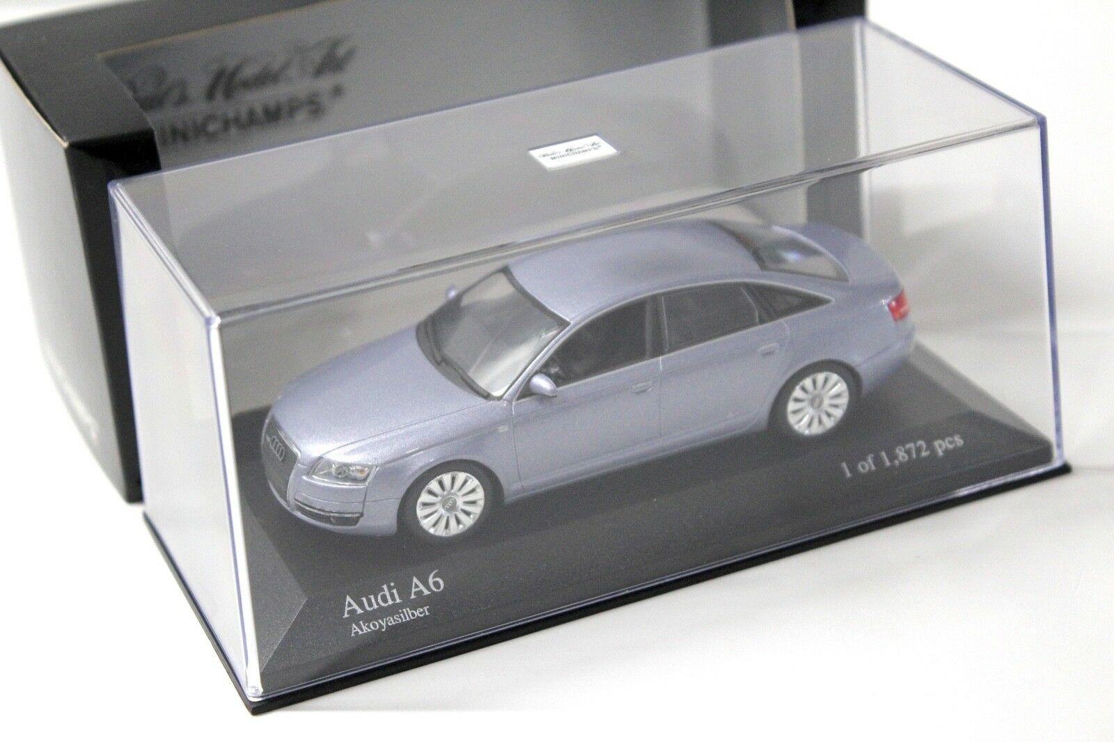 1:43 Minichamps Audi A6 Limousine (C6) Akoya silver