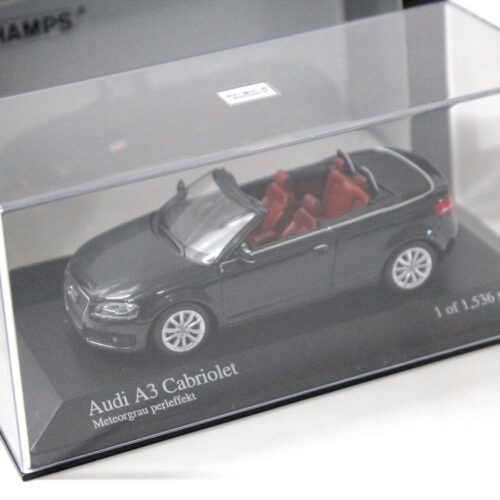 1:43 Minichamps Audi A3 Cabriolet Meteor grey