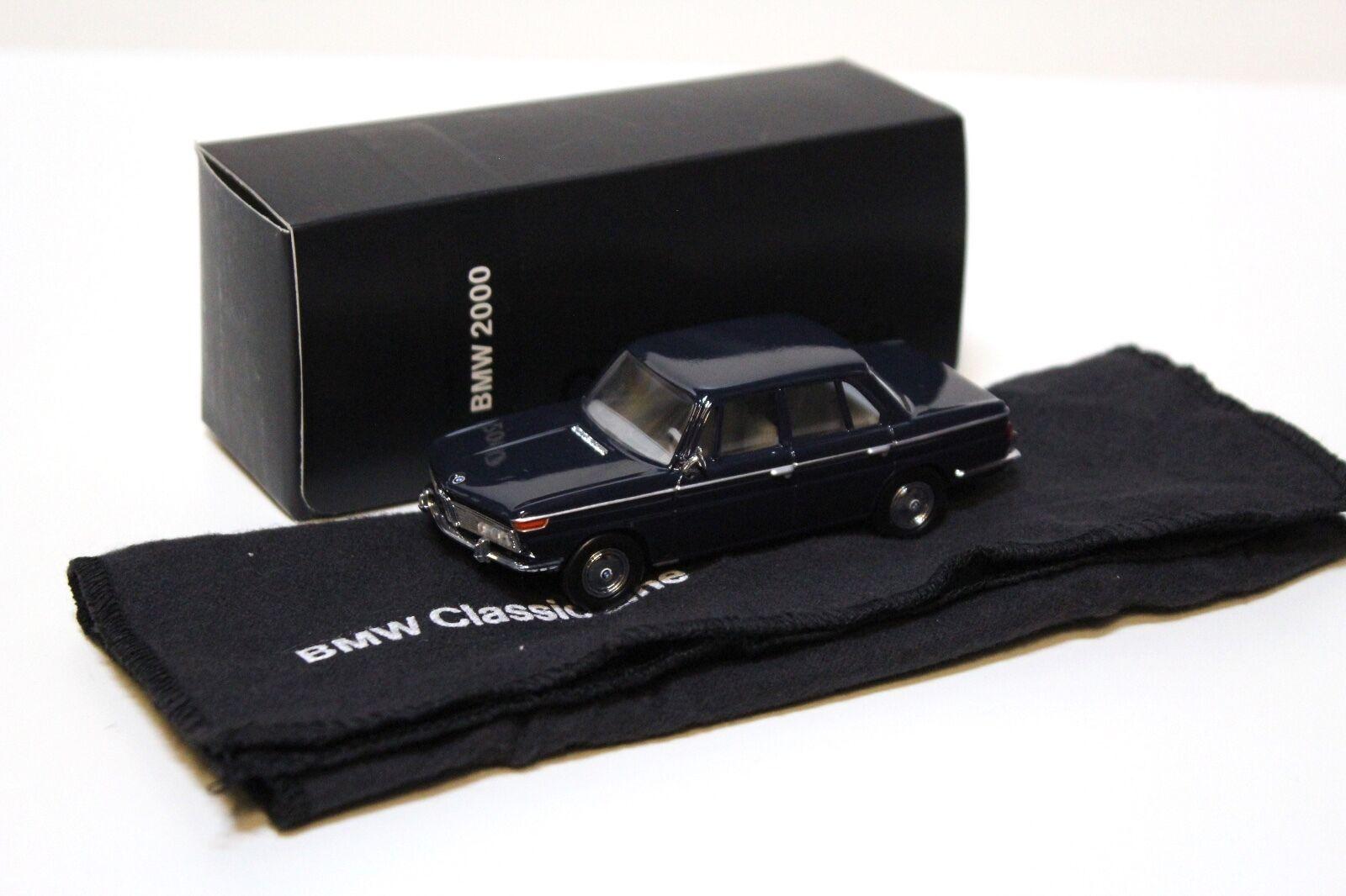ID 42153 orig 1.jpg 1:43 Schuco BMW 2000 dark blue *Classic-Line* DEALER VERSION