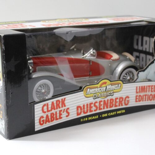 1:18 American Muscle ERTL Clark Gable's 1935 Duesenberg silver/ red - Image 4