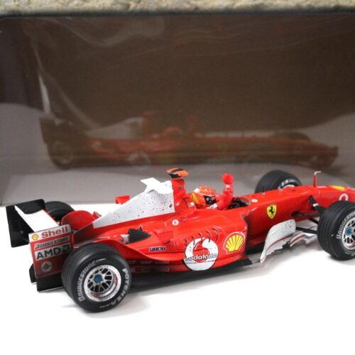 1:18 Hot Wheels Ferrari F2004 SAKHIR/BAHRAIN M.Schumacher *After Race* #1