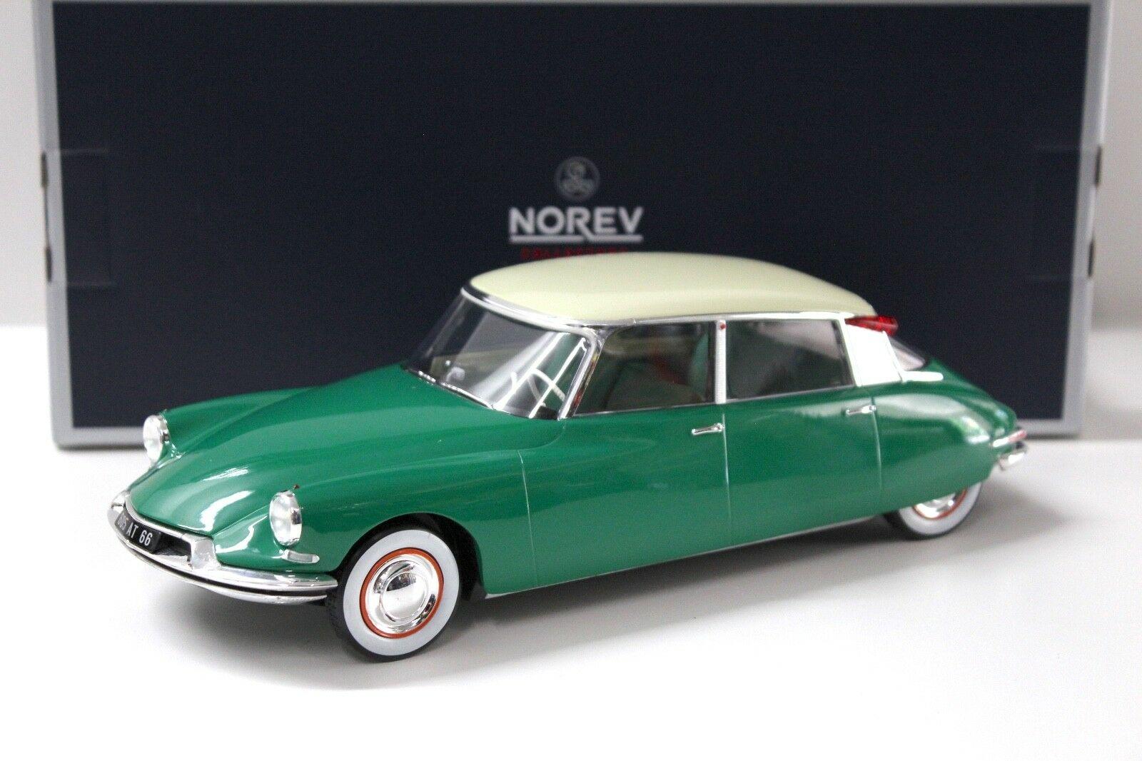 ID 44659 orig.jpg 1:18 Norev Citroen DS 19 green/ beige 1956