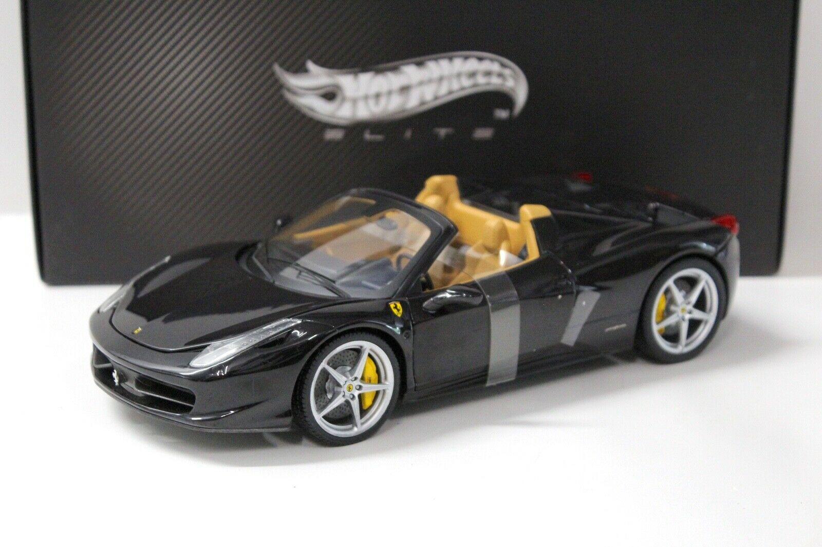 ID 44853 orig 1.jpg 1:18 Hot Wheels Elite Ferrari 458 Spider black
