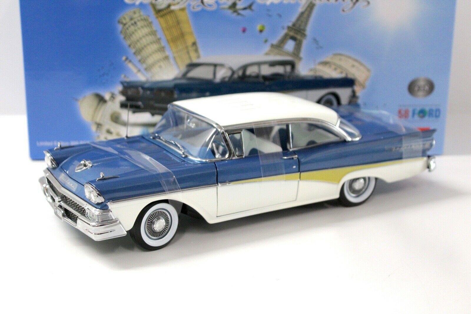 ID 44878 orig 1.jpg 1:18 SunStar Ford Fairlane 500 Hardtop *Around the World* blue