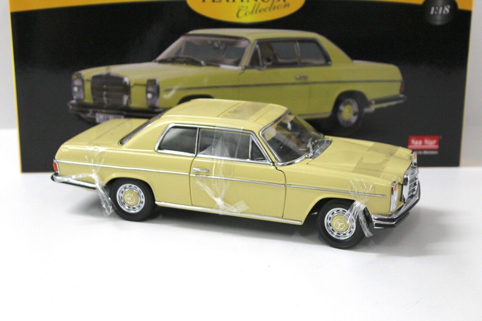 1:18 SunStar Mercedes Strich 8 Coupe 280C ahorn yellow