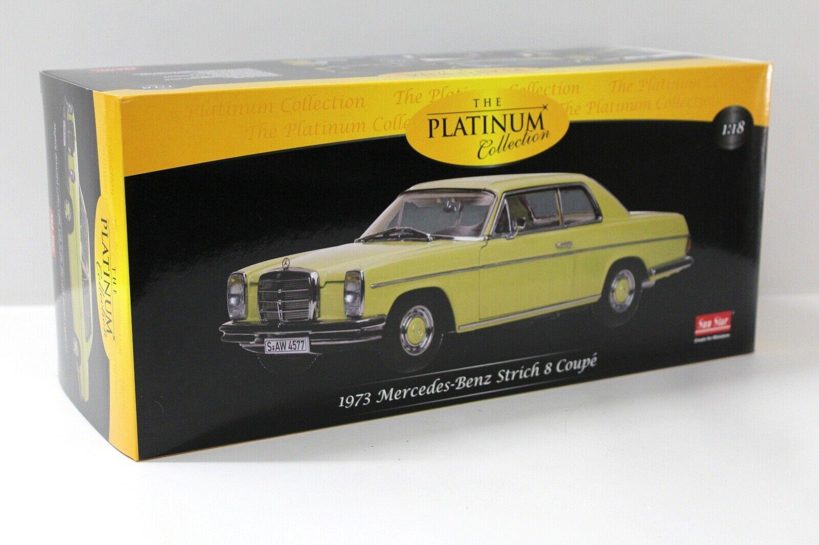 1:18 SunStar Mercedes Strich 8 Coupe 280C ahorn yellow