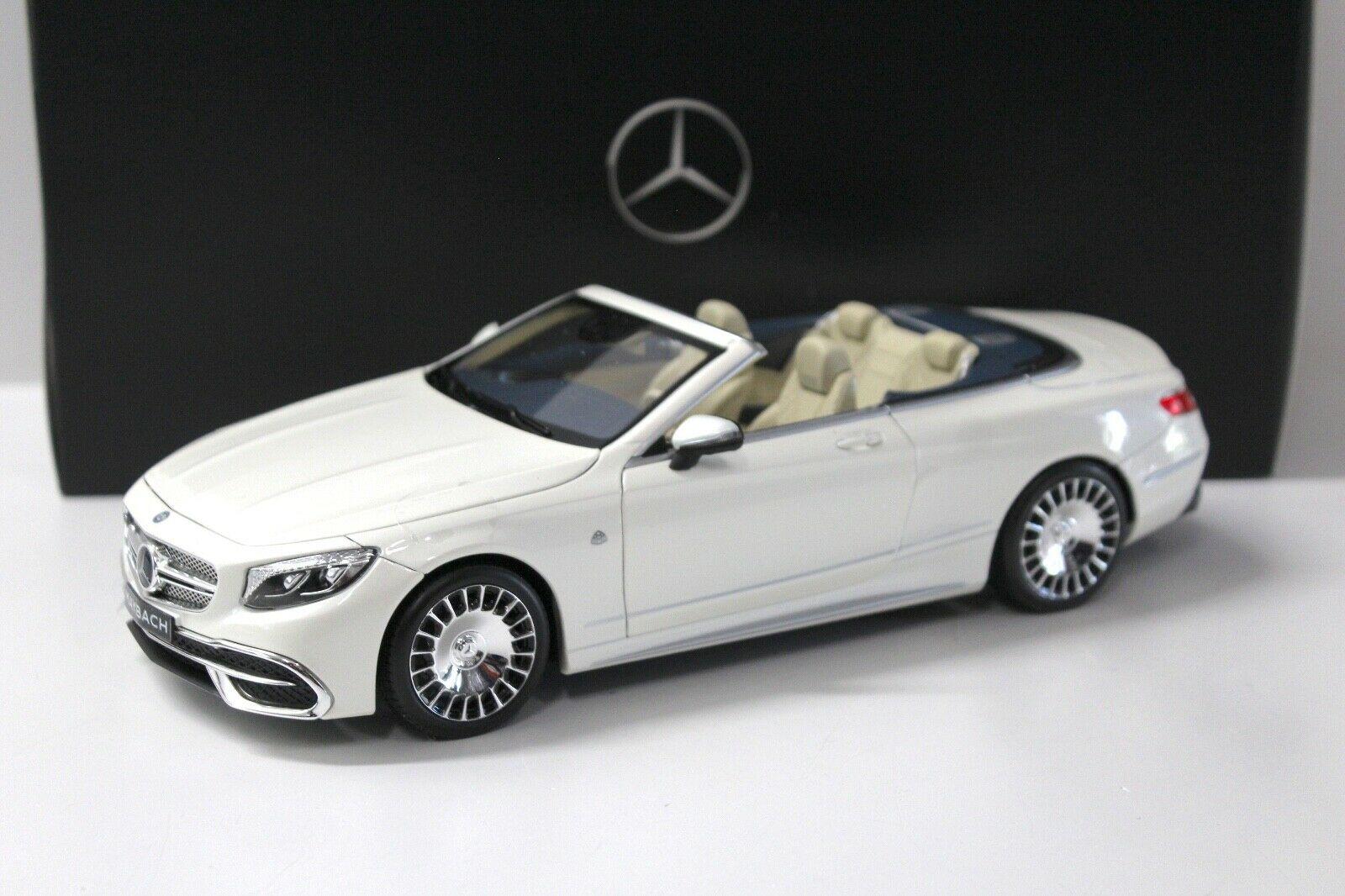 ID 45149 orig 1.jpg 1:18 Norev Mercedes Maybach S650 Cabrio white DEALER VERSION