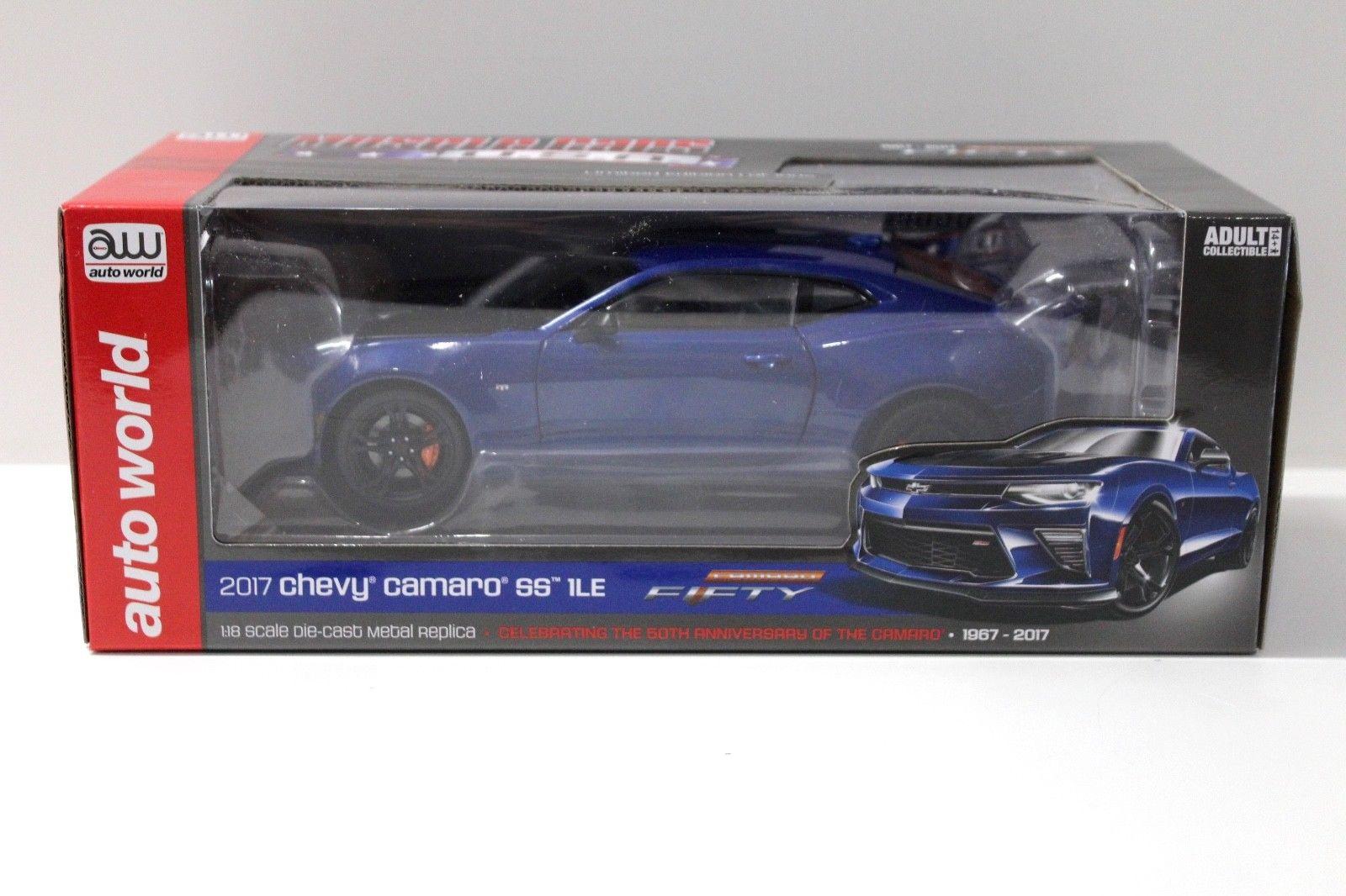1:18 AUTO World Chevrolet Camaro SS 1LE 50th Anniversary blue