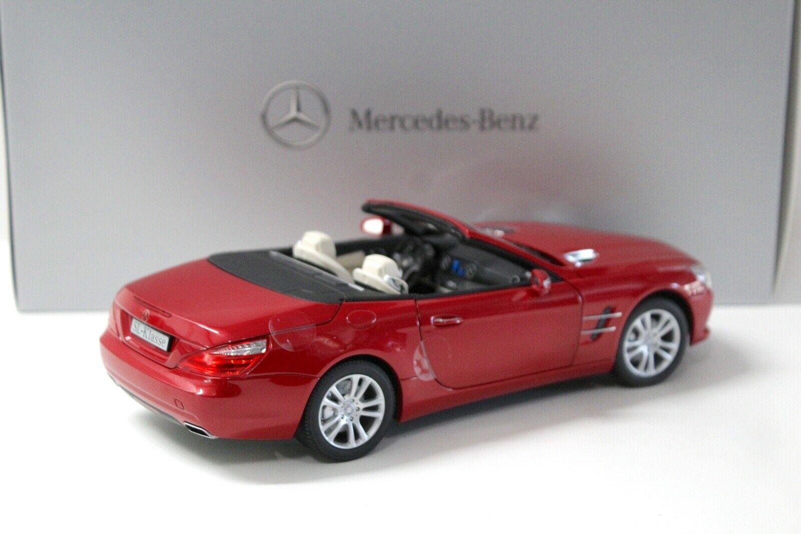 1:18 Norev Mercedes SL Convertible R231 red DEALER VERSION