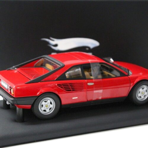 1:18 Hot Wheels SUPER Elite Ferrari Mondial 8 red *LEATHER BASE* - Image 3