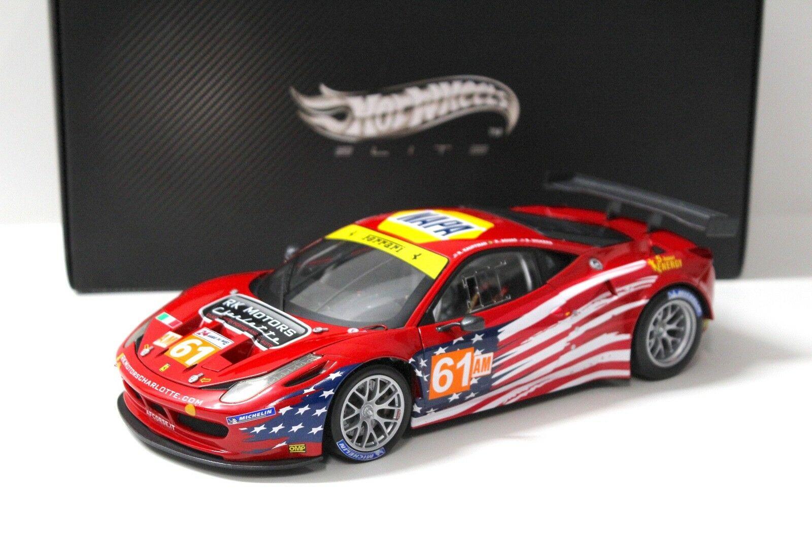 ID 45701 orig.jpg 1:18 Hot Wheels Elite Ferrari 458 Italia GT2 LM 2012 AF Corse #61AM