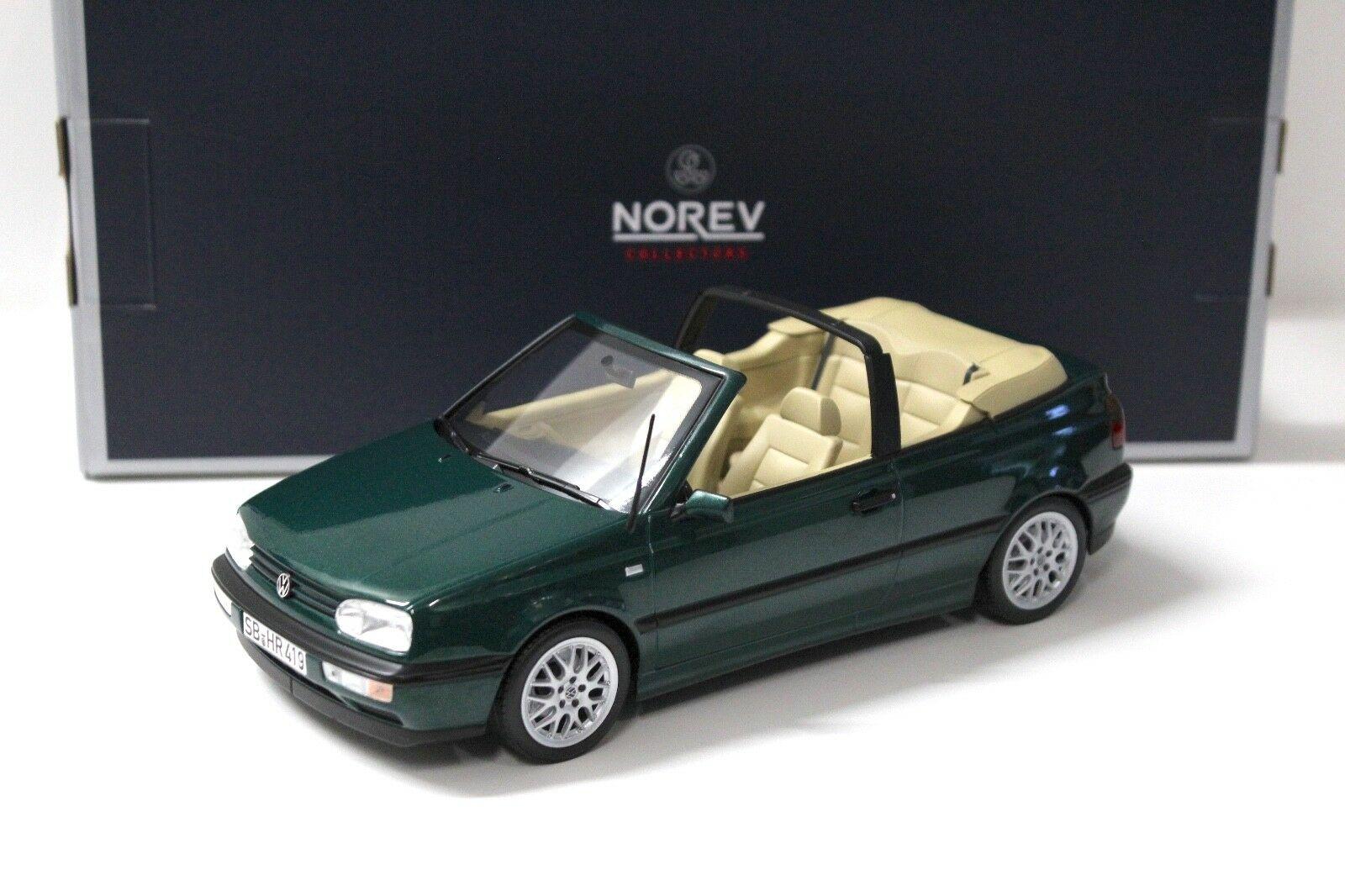ID 45949 orig 1.jpg 1:18 Norev VW Golf 3 III Cabriolet dark green