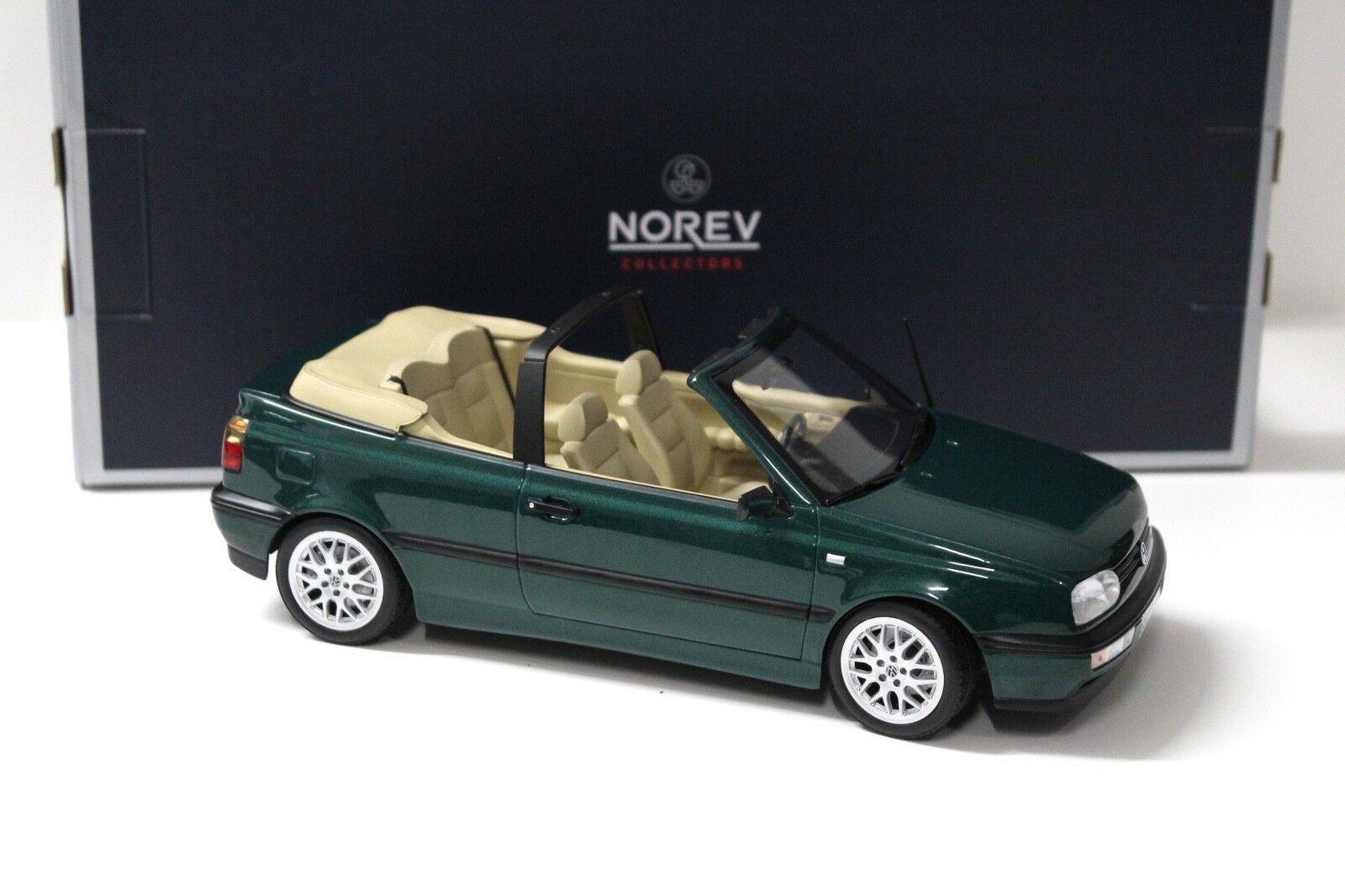 1:18 Norev VW Golf 3 III Cabriolet dark green