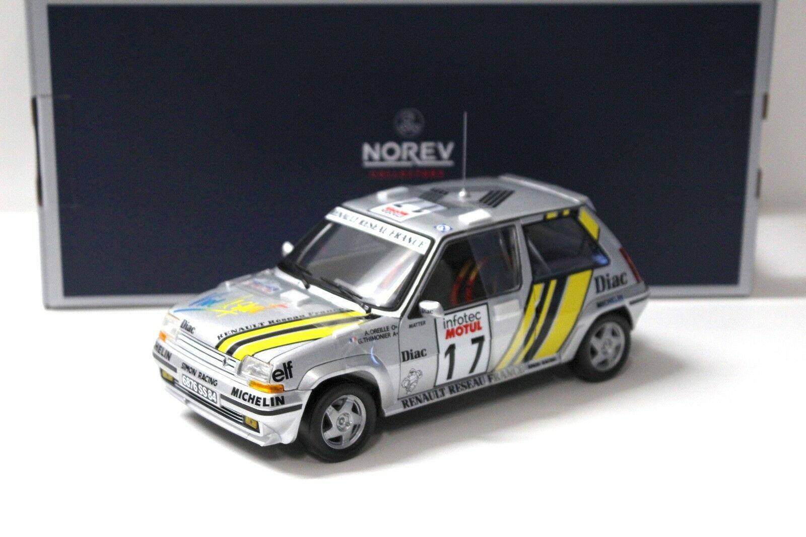 1:18 Norev Renault 5 R5 GT Supercinq Oreille #17 silver