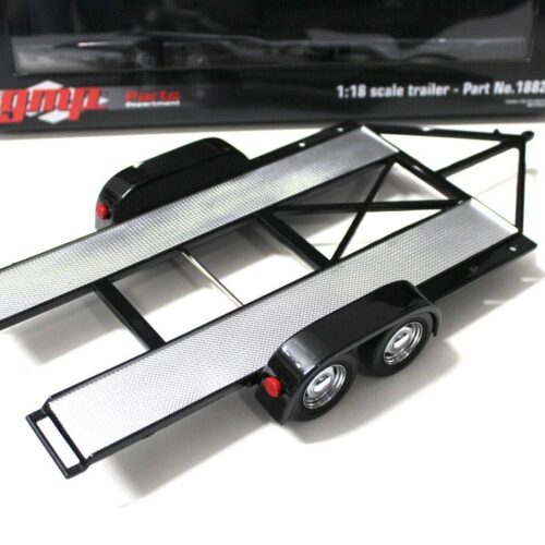 1:18 GMP Trailer Car Trailer with tire shelf/ Regal black - Image 2