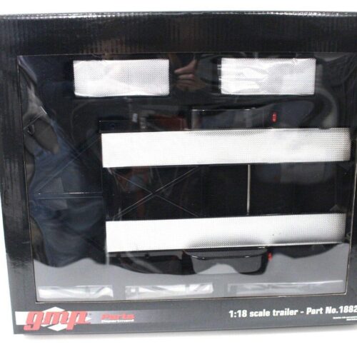 1:18 GMP Trailer Car Trailer with tire shelf/ Regal black - Image 3