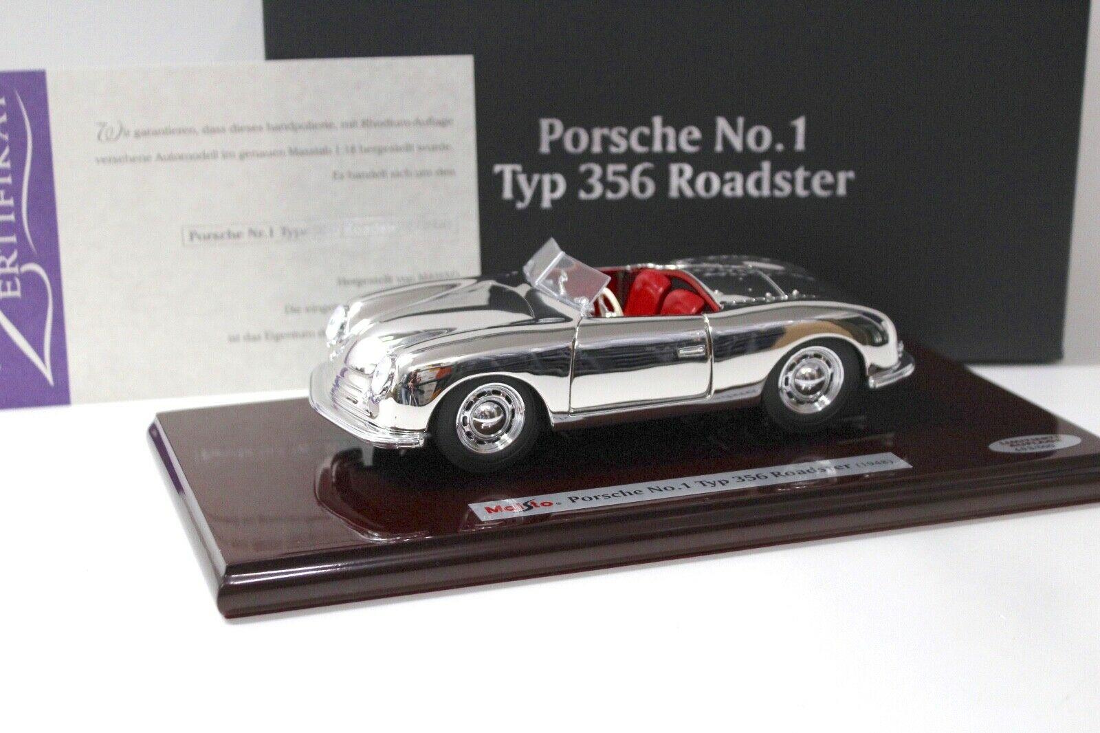 ID 46258 orig.jpg 1:18 Maisto Porsche No.1 Typ 356 Roadster RHODIUM EDITION