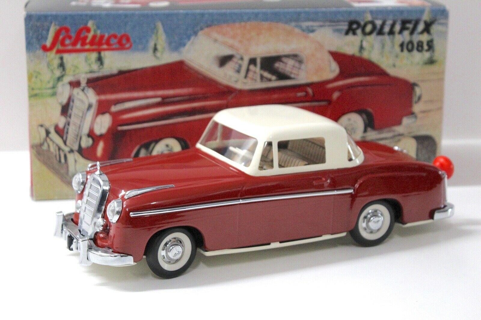 ID 46342 orig 1.jpg Schuco Rollfix 1085 Mercedes 220 S Ponton red