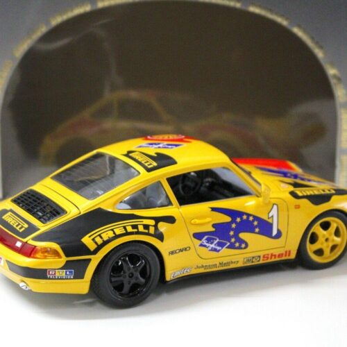 1:18 Bburago Porsche 911 993 Carrera Supercup #1 yellow