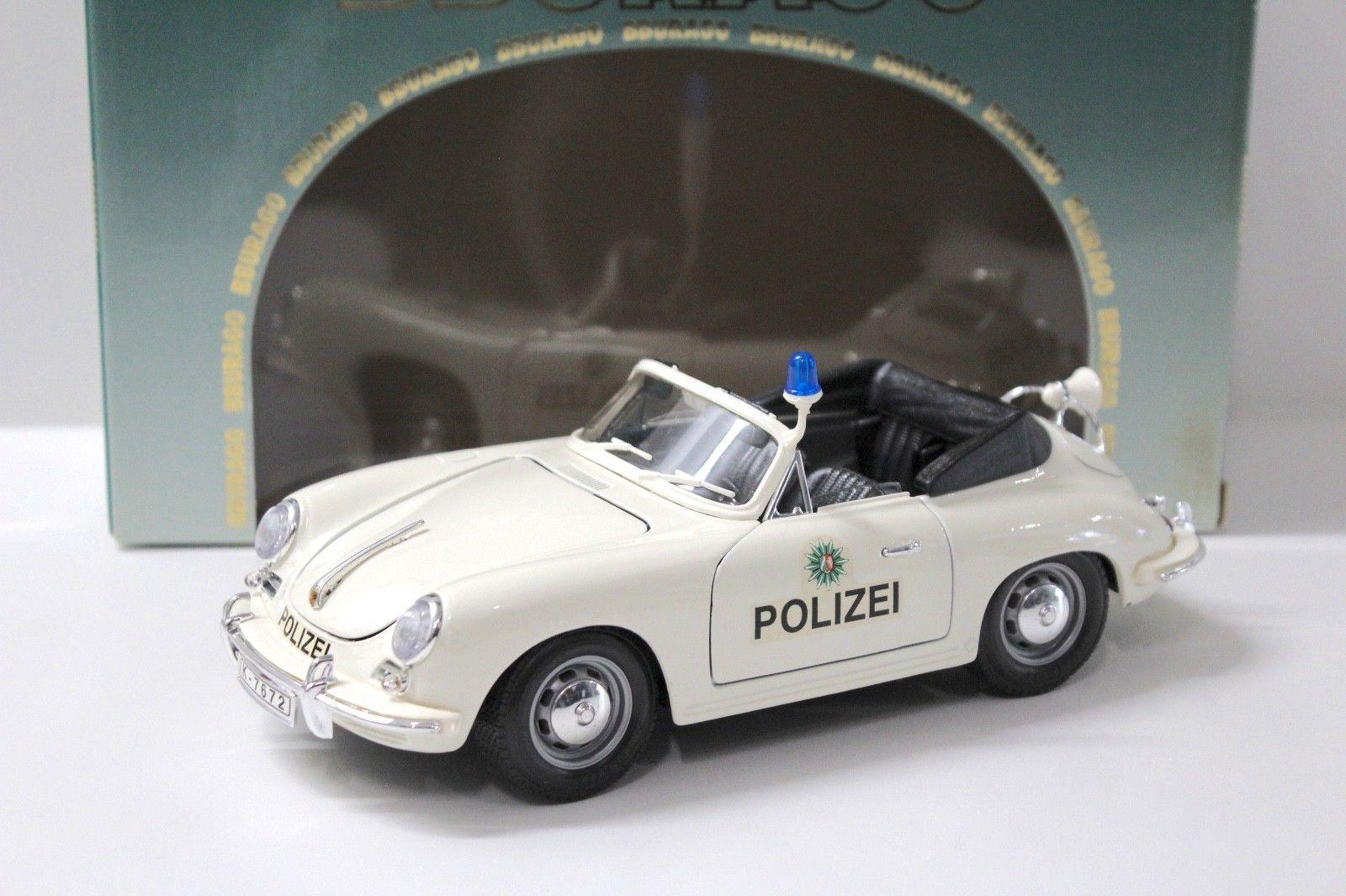 ID 46787 orig 1.jpg 1:18 Bburago Porsche 356 Cabriolet "POLIZEI" 1964 white