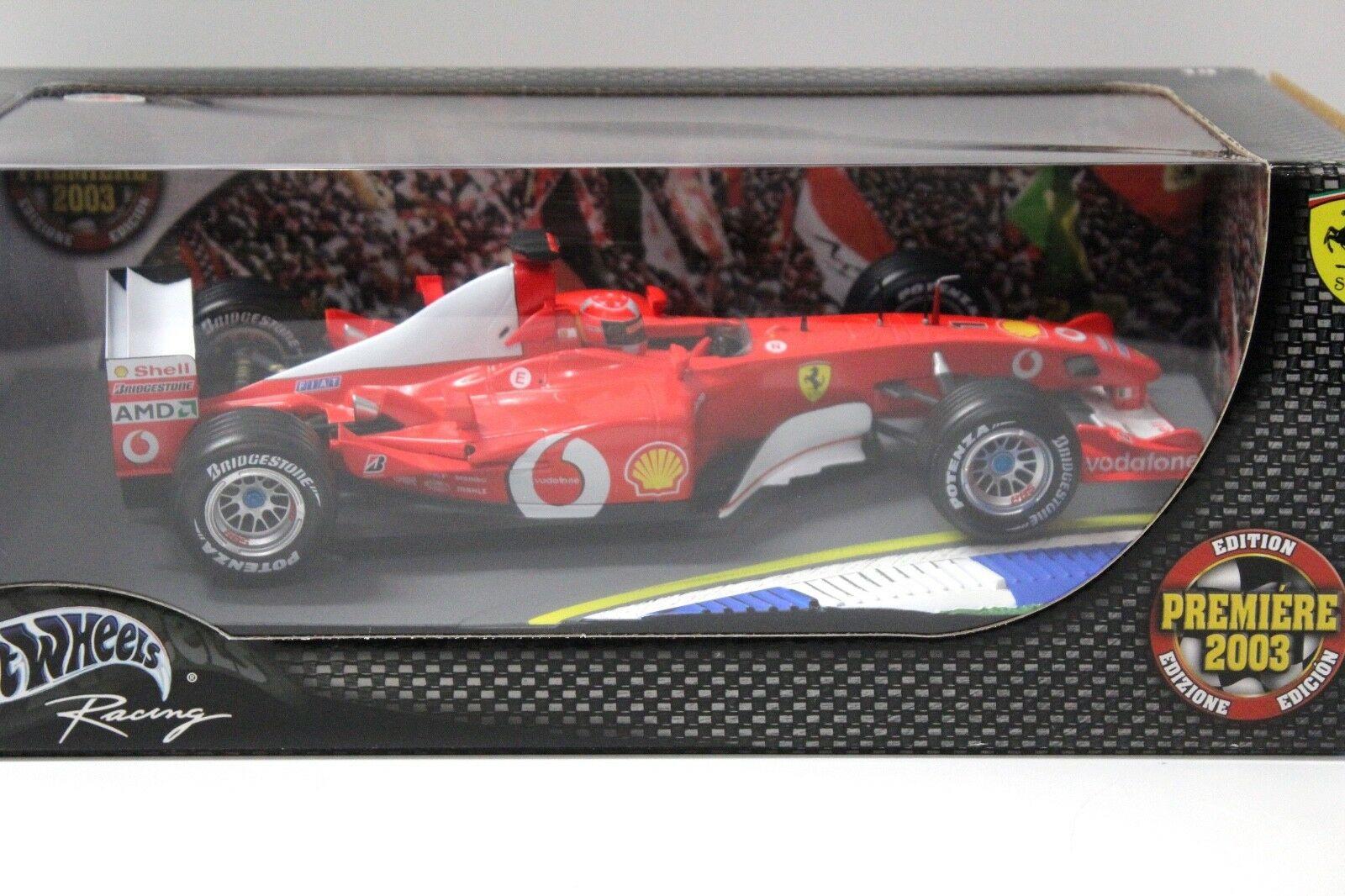 1:18 Hot Wheels Ferrari F1 F2003 PREMIERE EDITION 2003 M.Schumacher