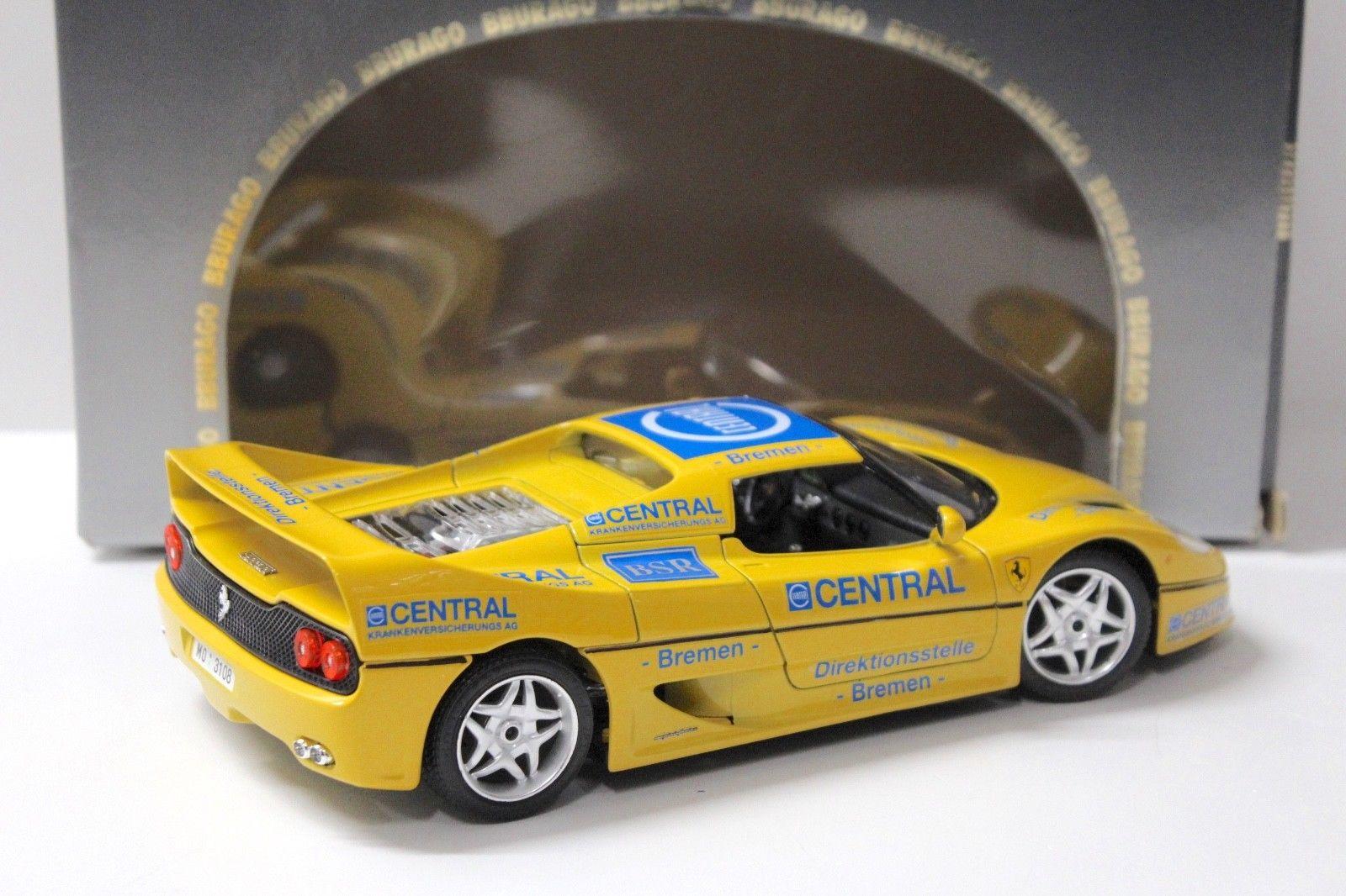 1:18 Bburago Ferrari F50 Hardtop "CENTRAL" yellow